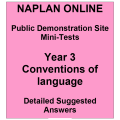NAPLAN Online MiniTest Answers Language Year 3